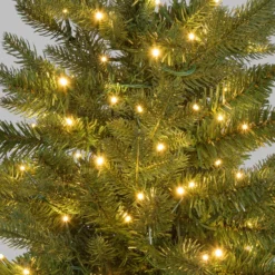 Albero Alpino con base Juta in finto pino, 60 cm, 90 miniled integrati bianco caldo