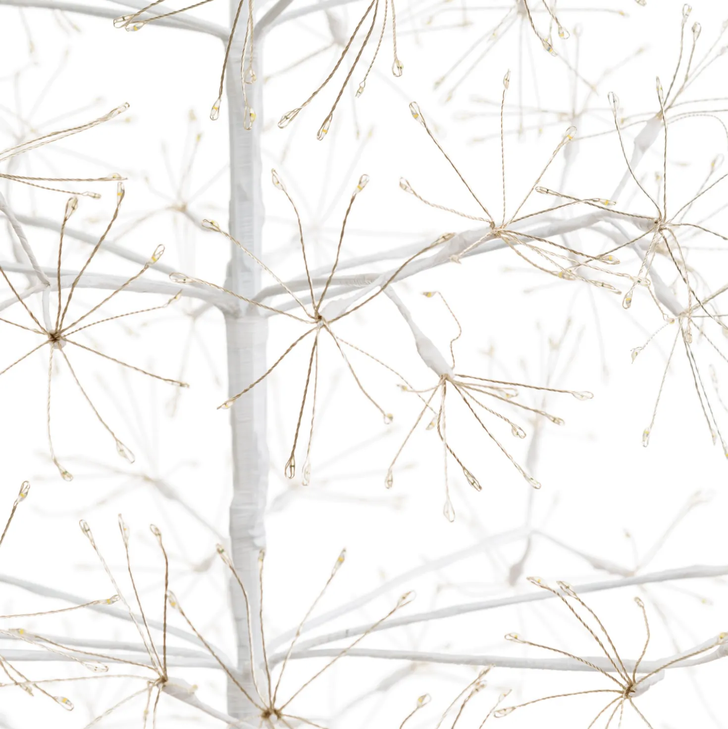 Albero Bianco RICCO, h 1,2 m, 1000 microled bianco caldo, uso interno