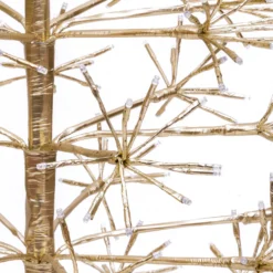 Albero Conico Champagne, h 2,7 m, 1810 led bianco caldo