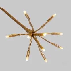 Albero Conico Champagne, h 2,4 m, 1550 led bianco caldo
