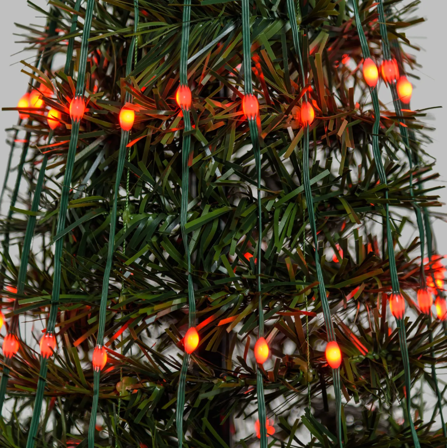 Albero conico ripiegabile h. 150 cm, Gocce di Luce RGB