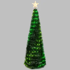 Albero conico ripiegabile h. 180 cm, Gocce di Luce led RGB