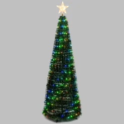 Albero conico ripiegabile h. 180 cm, Gocce di Luce led RGB
