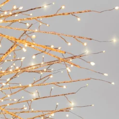 Albero Conico Tiglio oro rosa h 1,5 m, 1120 microled bianco caldo, uso interno