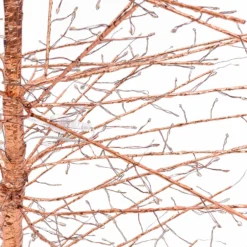 Albero Conico Tiglio oro rosa h 2,1 m, 1856 microled bianco caldo, uso interno