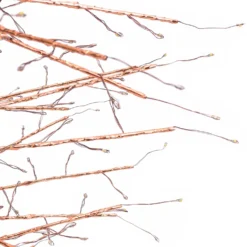 Albero Conico Tiglio oro rosa h 1,8 m, 1568 microled bianco caldo, uso interno