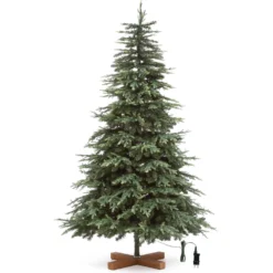 Albero Deluxe in finto pino 195 cm, 2950 miniled integrati bianco caldo