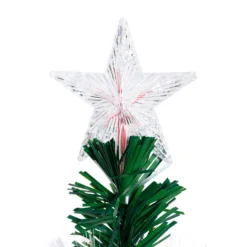 Albero fibre ottiche 100 cm, led bianco caldo e RGB