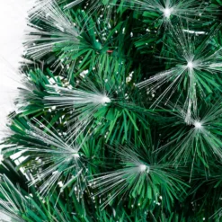 Albero fibre ottiche 100 cm, led bianco caldo e RGB