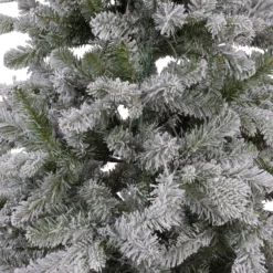 Albero Innevato in finto pino 240 cm, 710 led integrati bianco caldo