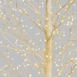 Albero luminoso Tiglio bianco 2 m, 1120 microled bianco caldo, uso interno