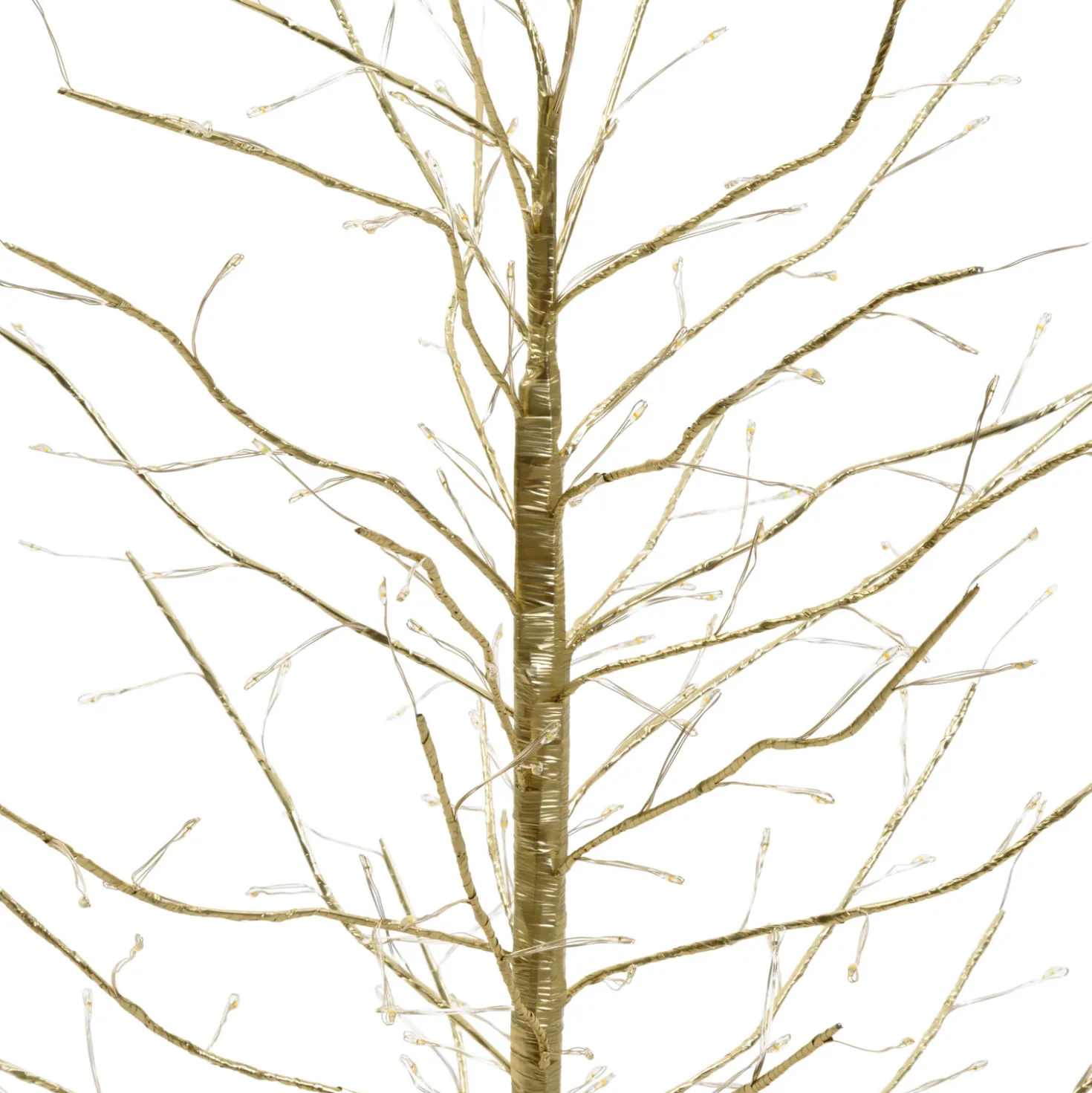 Albero luminoso Tiglio champagne 0,9 m, 240 microled bianco caldo e bianco freddo, uso interno