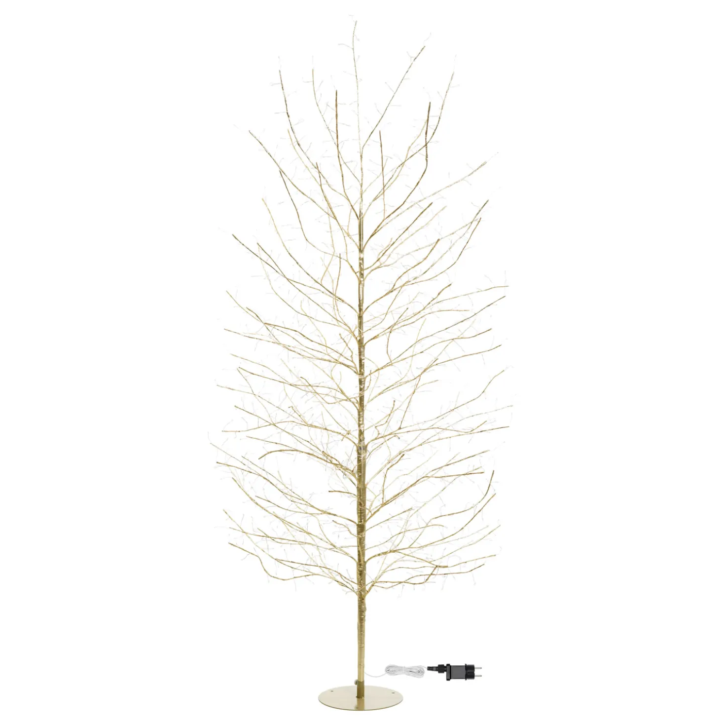 Albero luminoso Tiglio champagne 2 m, 1120 microled bianco caldo e bianco freddo, uso interno