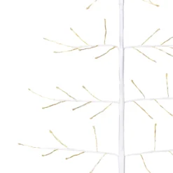 Albero Ramo di Tiglio bianco 2D h 1,5 m, 186 microled, bianco caldo, uso interno