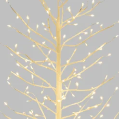 Albero Ramo di Tiglio bianco h 0,45 m, 108 microled bianco caldo, uso interno