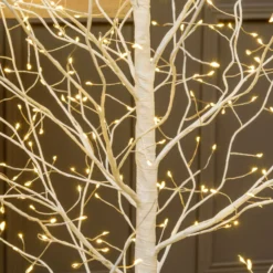 Albero Ramo luminoso Leccio bianco 1,5 m, 640 microled bianco caldo, uso interno