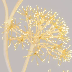 Albero Ramo 5 sfere RICCO bianco, h 1,7 m, 1800 microled bianco caldo, uso interno