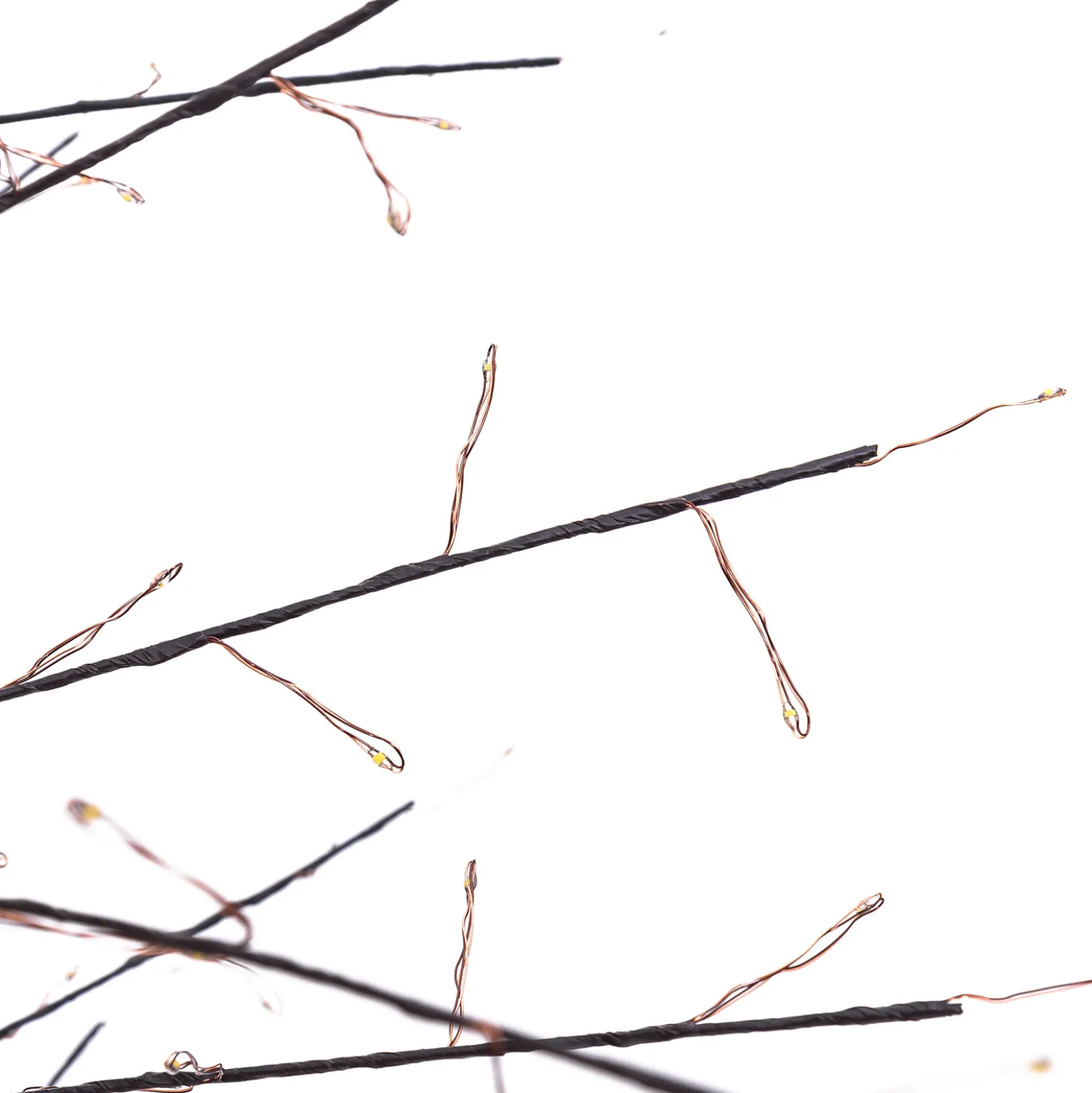 Albero Ramo Tiglio marrone h 1,5 m, 640 microled bianco caldo, uso interno