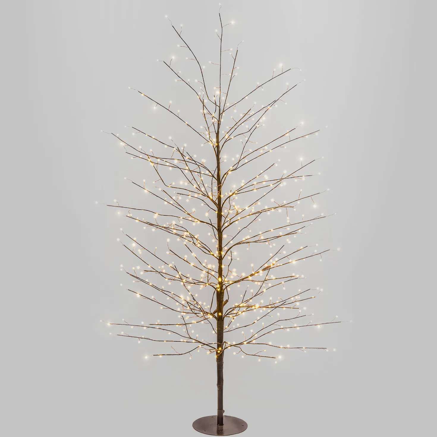 Albero Ramo Tiglio marrone h 1,5 m, 640 microled bianco caldo, uso interno