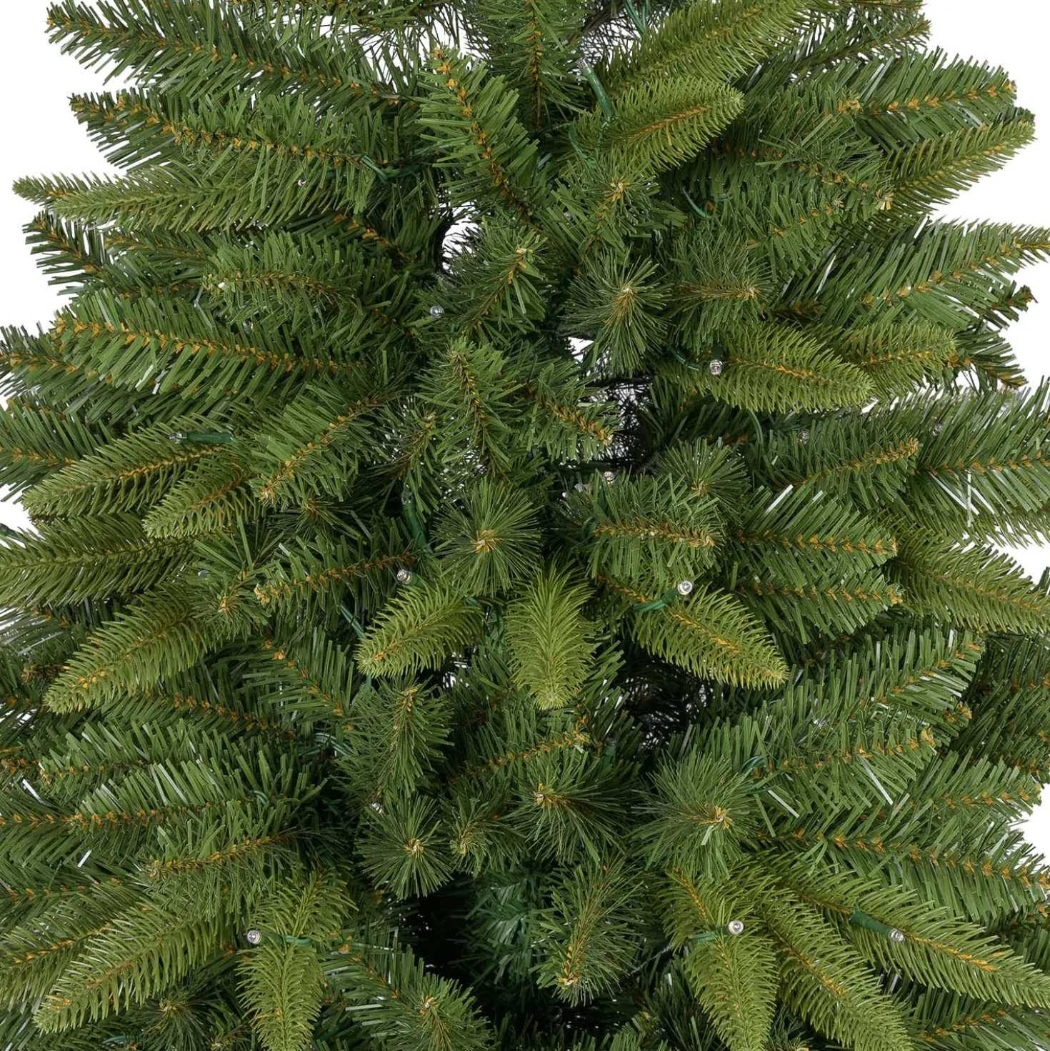 Albero Slim in finto pino 180 cm, 300 led integrati bianco caldo