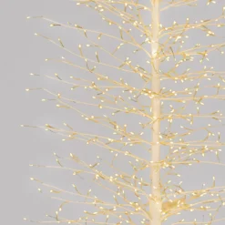 Albero Slim Ramo di Tiglio bianco h 1,4 m, 1080 microled bianco caldo, uso interno