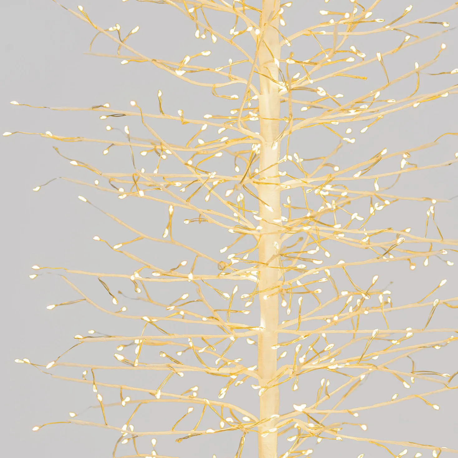 Albero Slim Ramo di Tiglio bianco h 1,1 m, 792 microled bianco caldo, uso interno