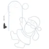 Babbo Natale appeso in tubo effetto neon led