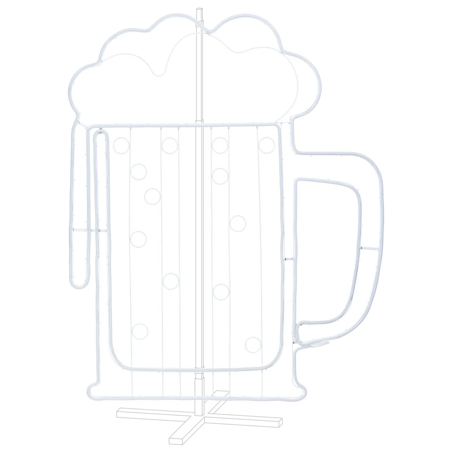 Boccale di Birra in tubo led effetto neon