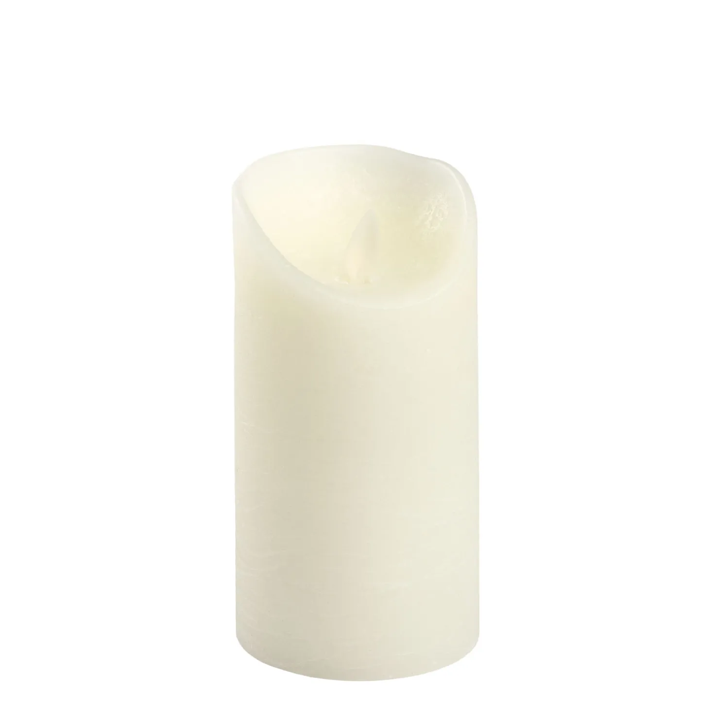 Candela Rustic Avorio h 15 cm