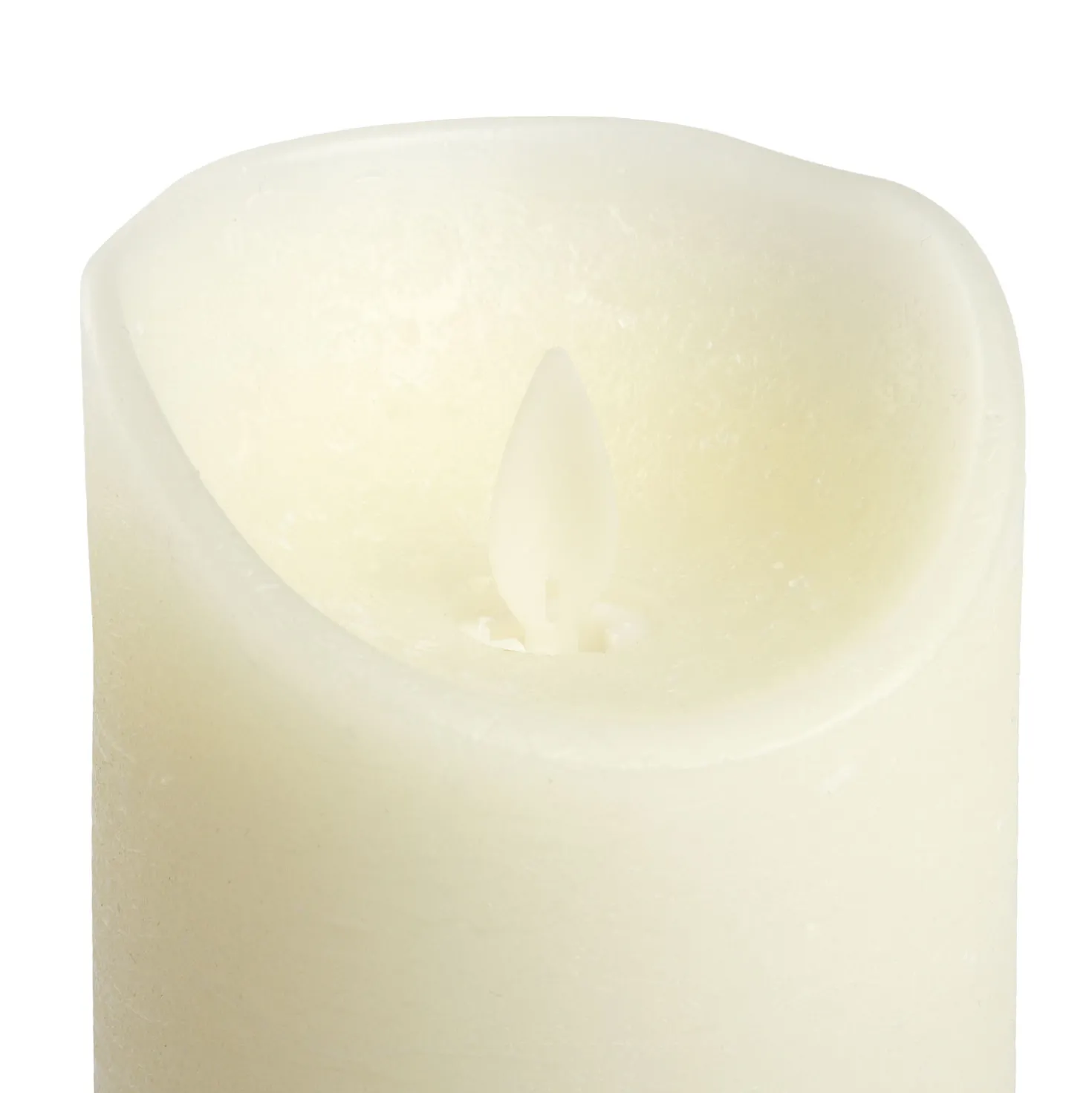 Candela Rustic Avorio h 10 cm