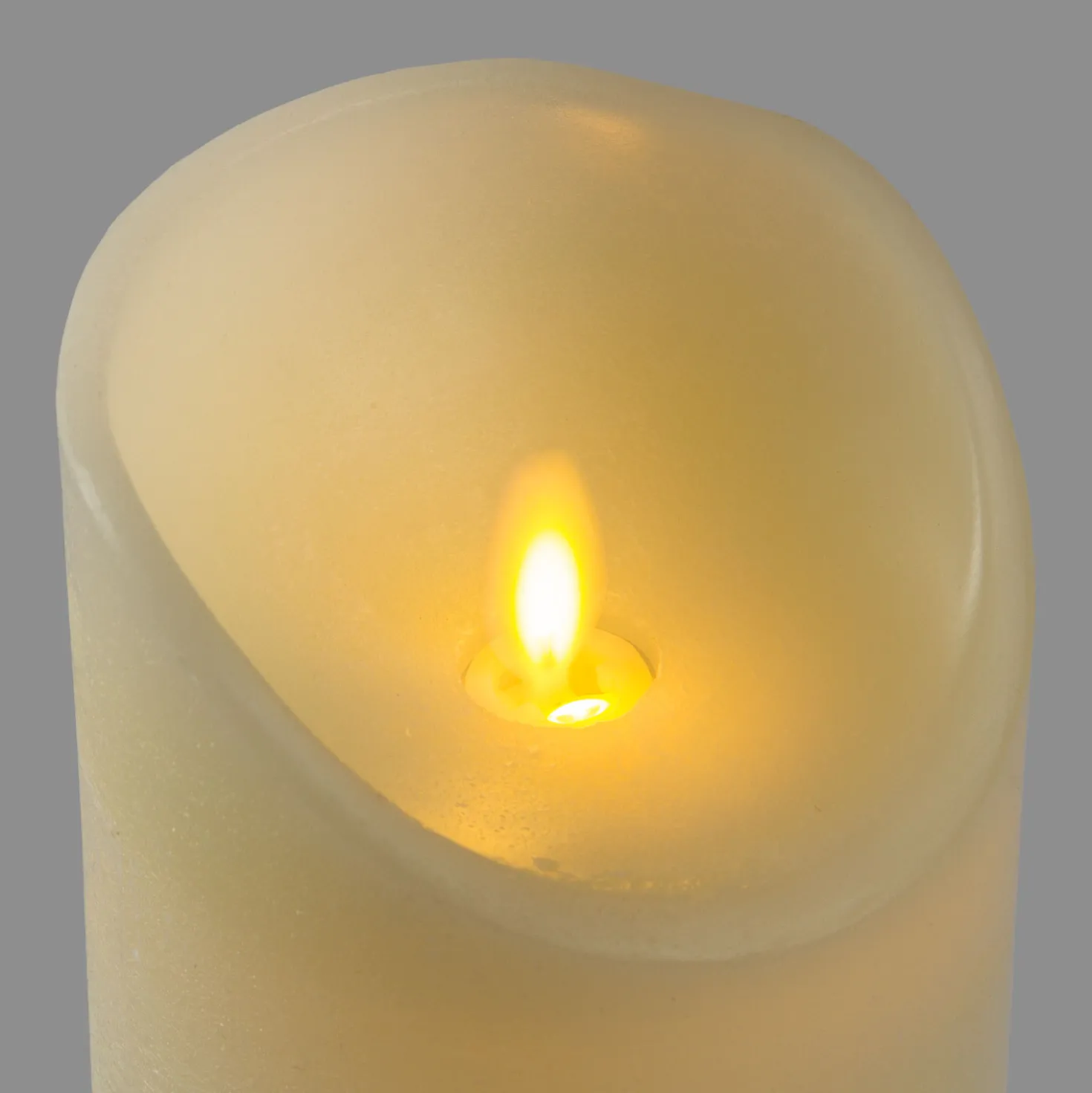 Candela Rustic Avorio h 18 cm