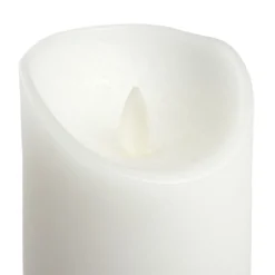 Candela Rustic Bianca h 10 cm