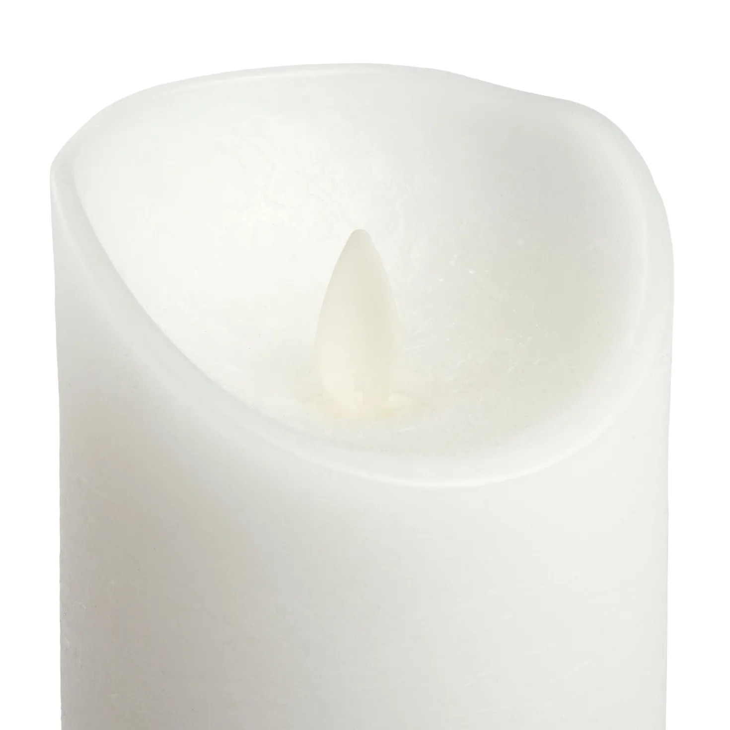 Candela Rustic Bianca h 15 cm