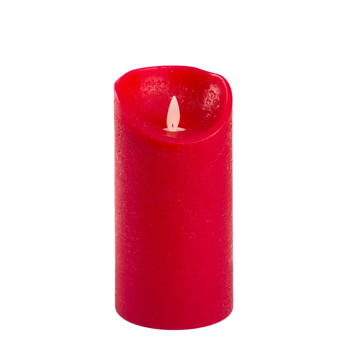 Candela Rustic Rossa h 15 cm