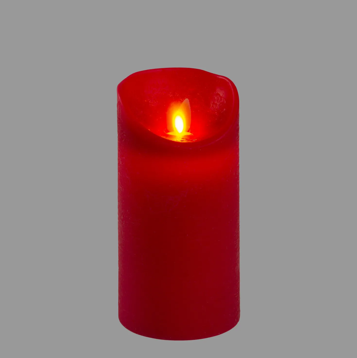 Candela Rustic Rossa h 15 cm