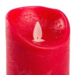 Candela Rustic Rossa h 10 cm