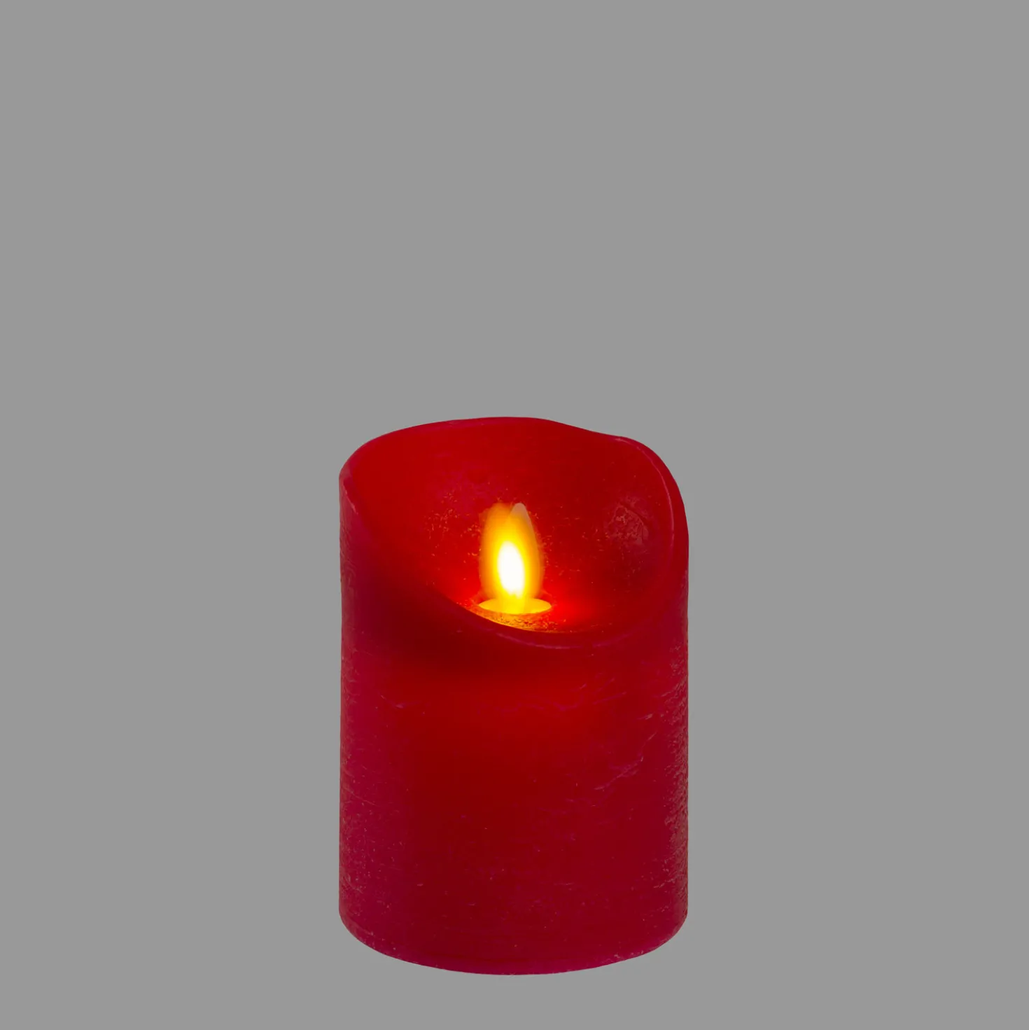 Candela Rustic Rossa h 10 cm