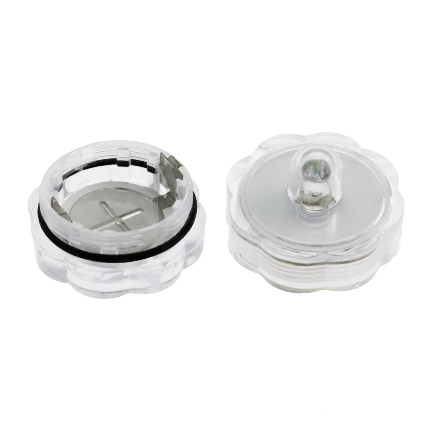 2 candeline led sommergibili, bianco caldo