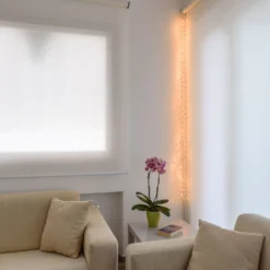 Cascata di luce, 600 microled bianco extra caldo