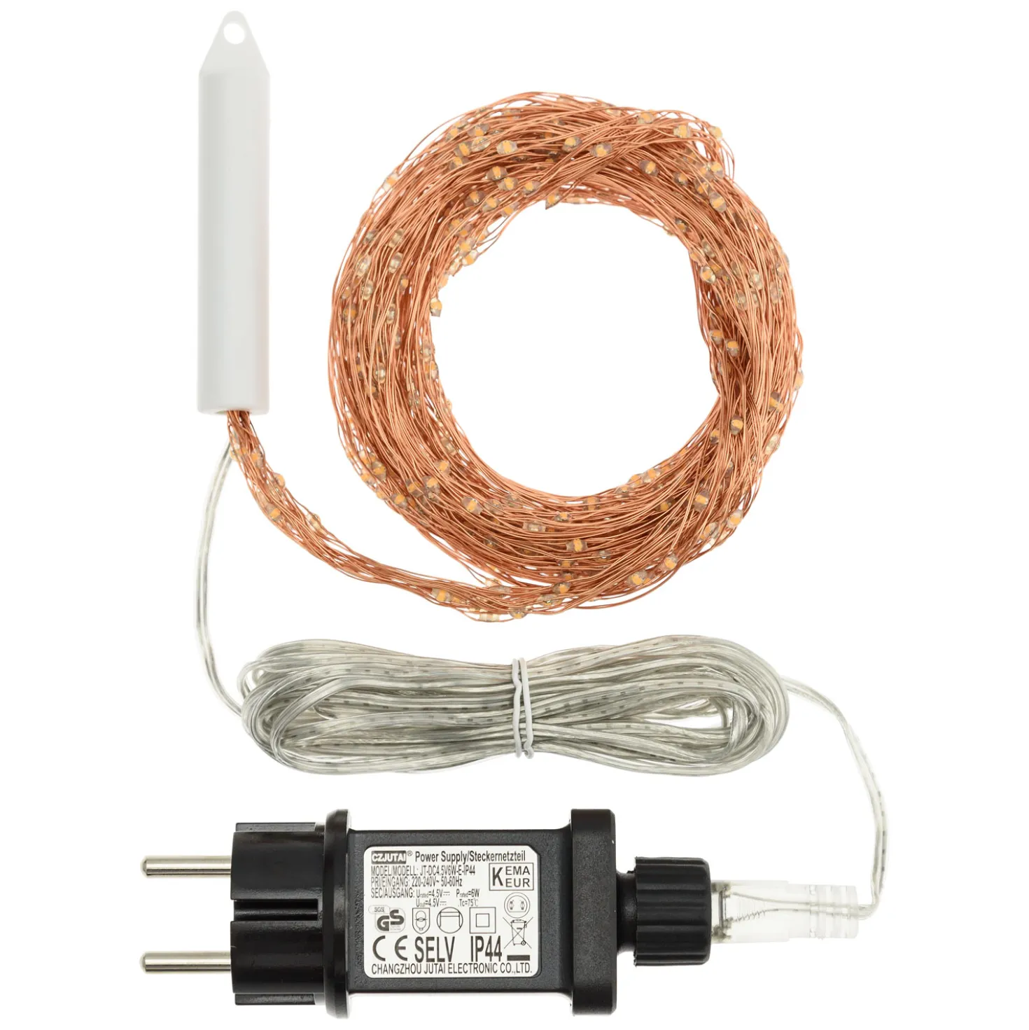 Cascata di luce, 600 microled bianco extra caldo