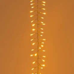 Cascata di luci Connect+ 3 nastri, 300 led bianco caldo, cavo trasparente, prolungabile