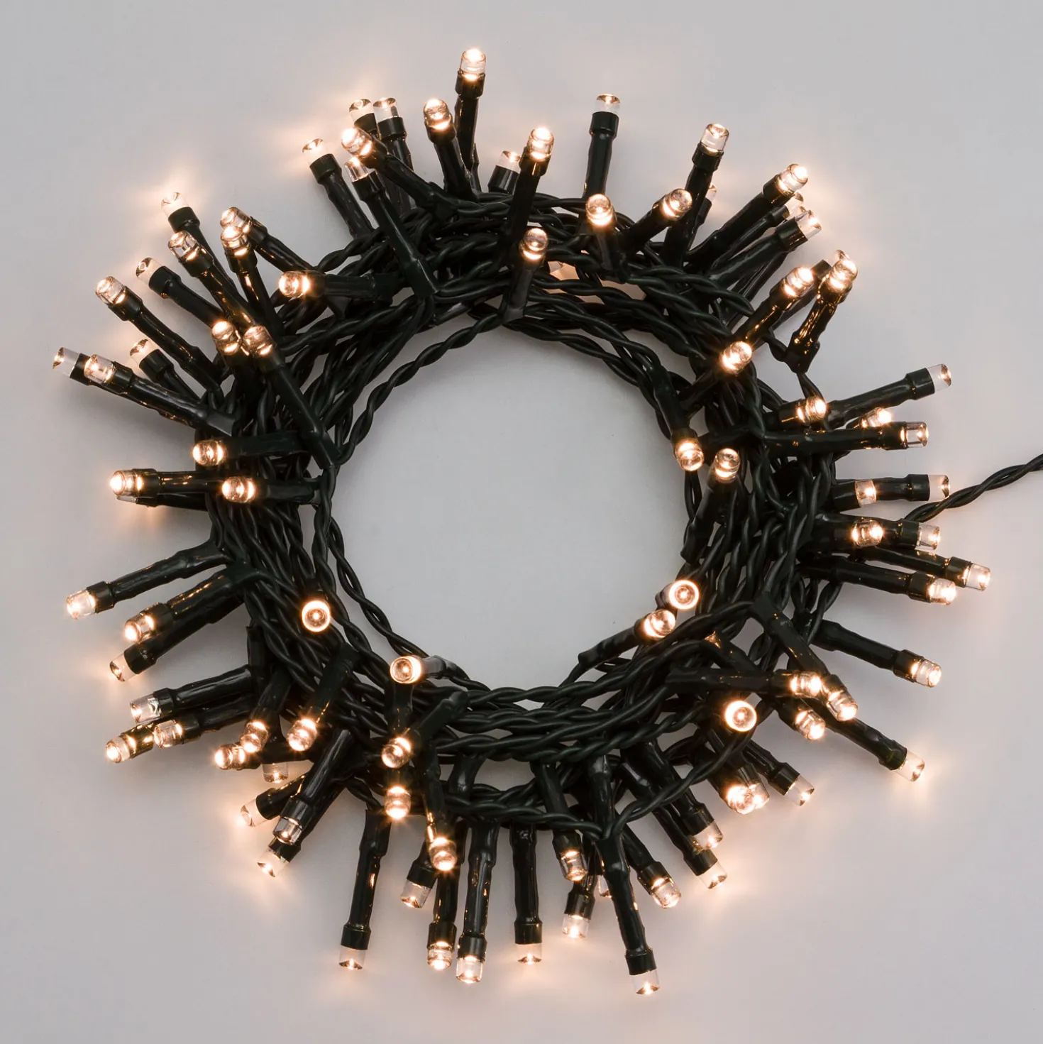 Catena a batteria 3,8 m, 96 led bianco caldo