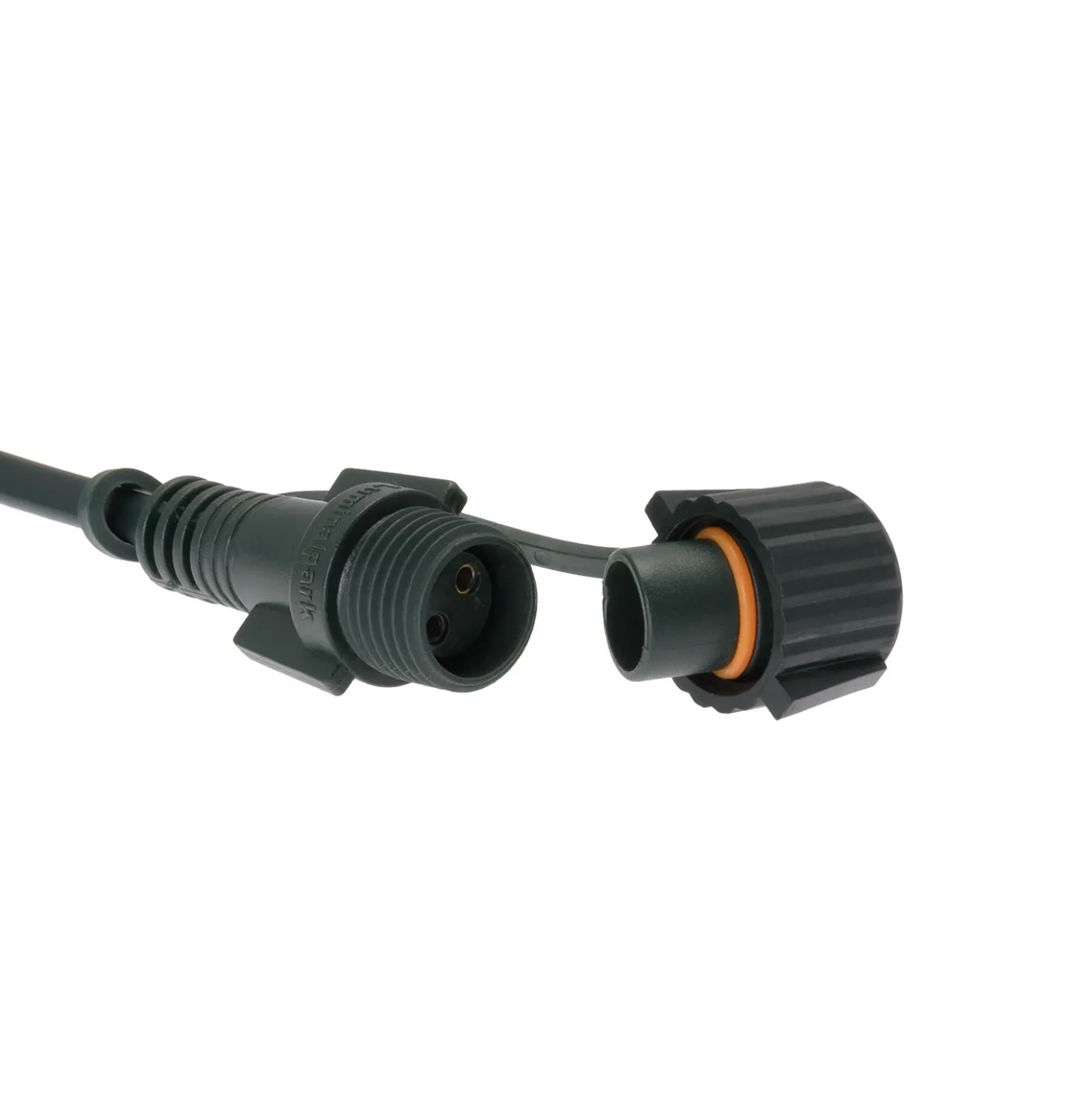 Catena Connect+ 5 m, 50 led bianco caldo, cavo verde, prolungabile
