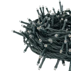 Catena Connect+ 12 m, 240 led bianco caldo, cavo verde, prolungabile