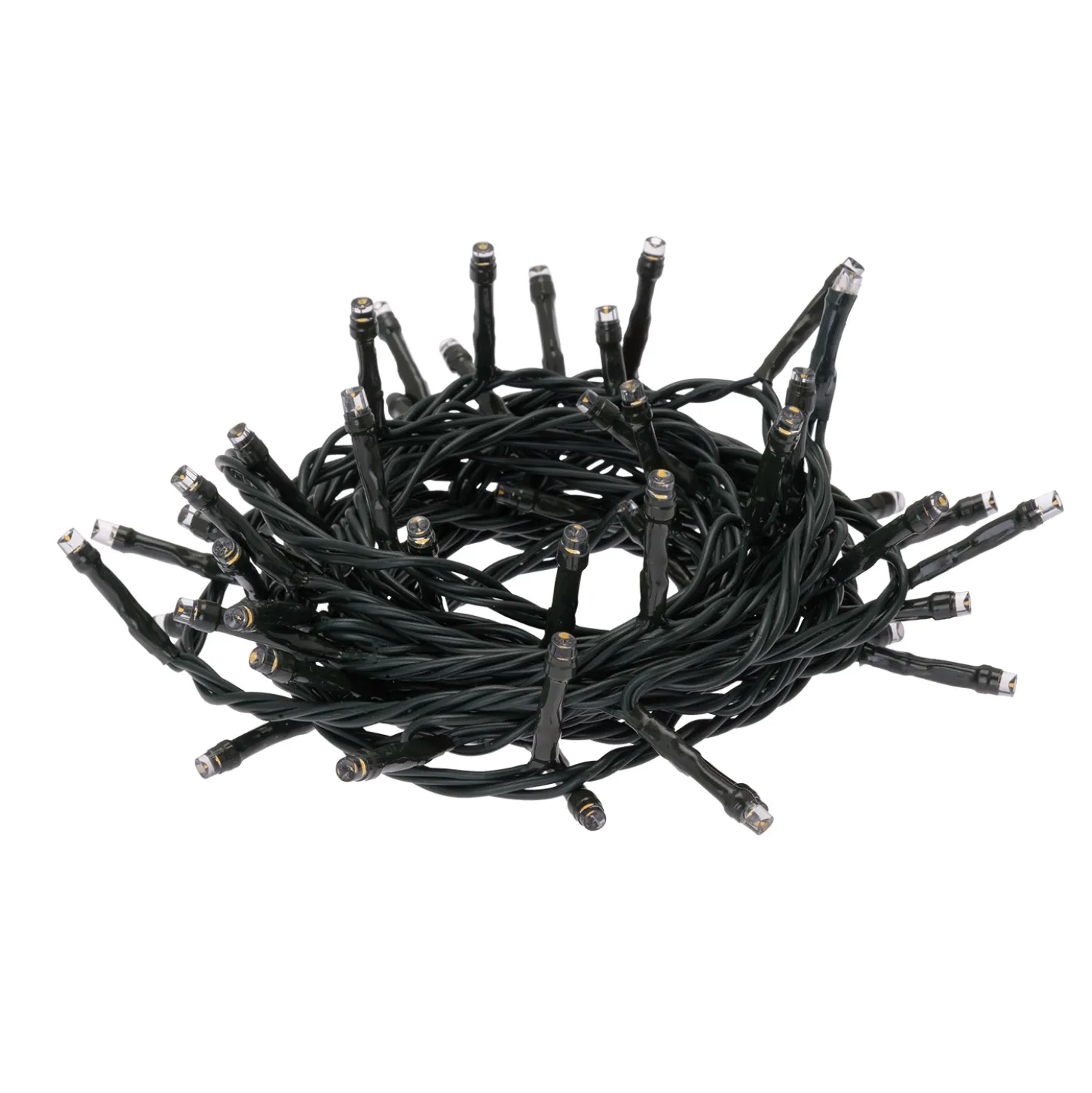 Catena Connect+ 8 m, 80 led bianco freddo, cavo verde, prolungabile