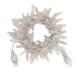 Catena Connect ProLine 36V, 5 m, 100 maxiled bianco caldo, cavo trasparente, prolungabile