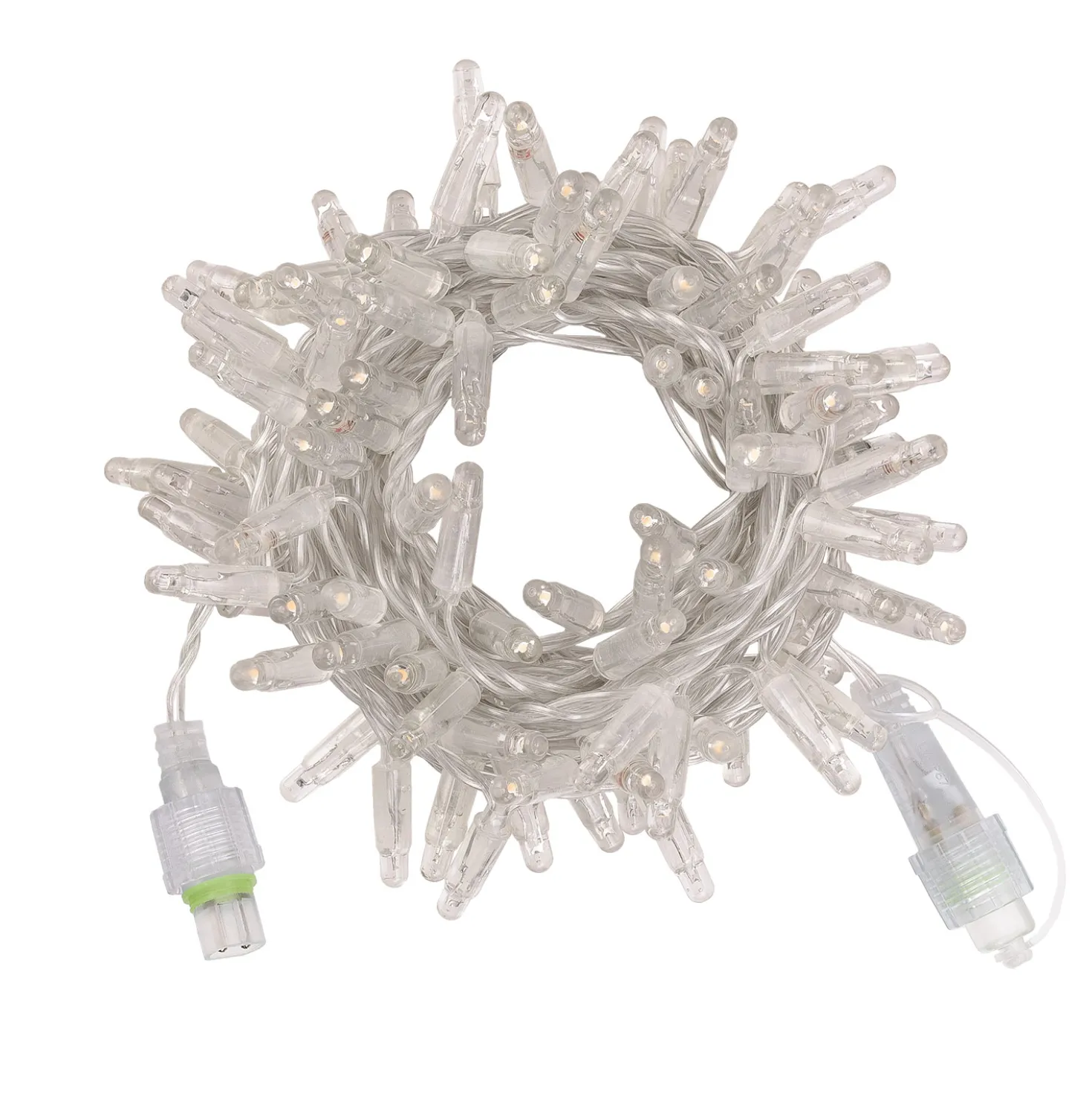 Catena Connect ProLine 36V, 5 m, 100 maxiled bianco caldo, cavo trasparente, prolungabile
