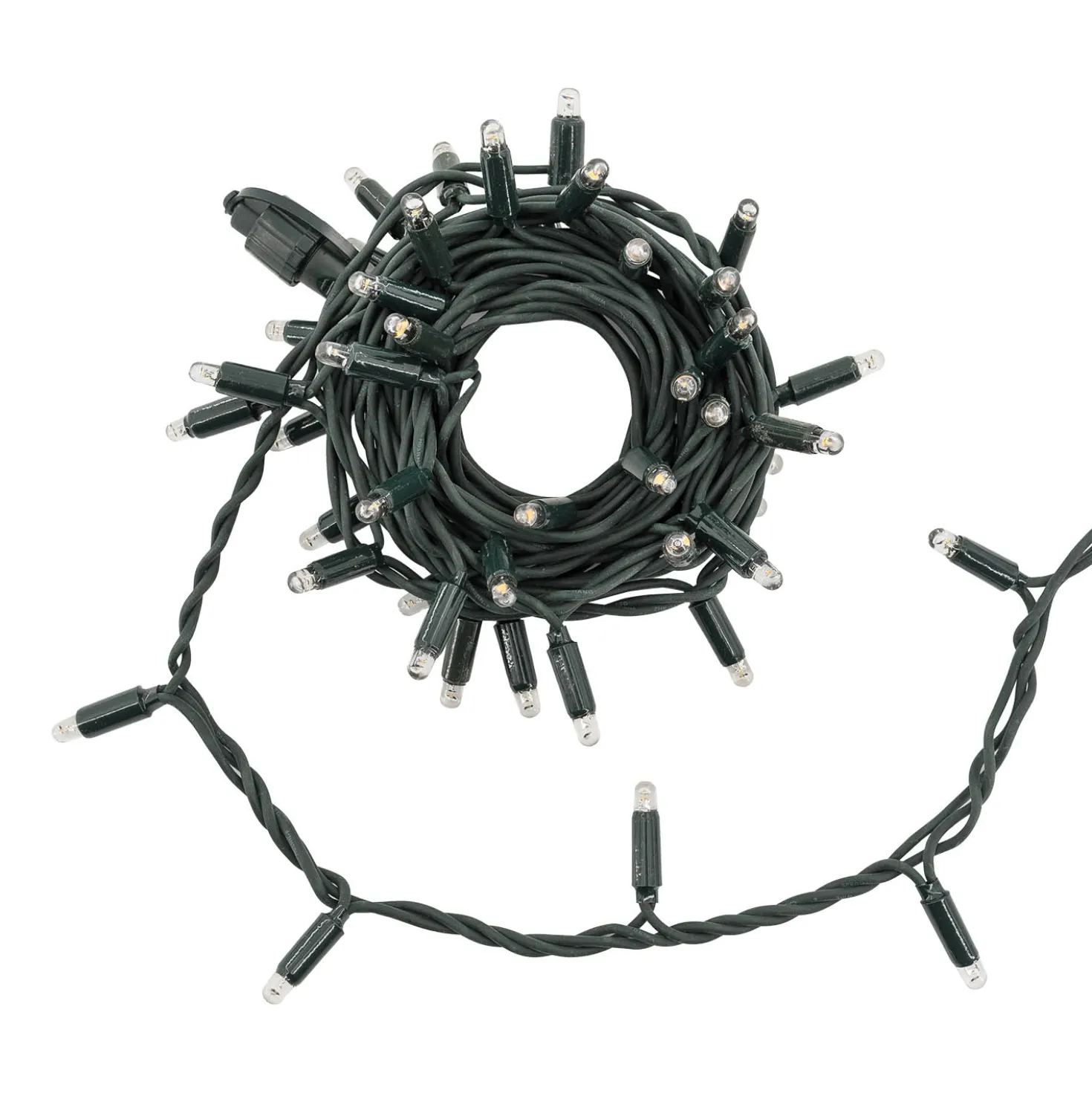 Catena Connect ProLine 36V, 5 m, 50 maxiled bianco caldo, cavo verde, prolungabile