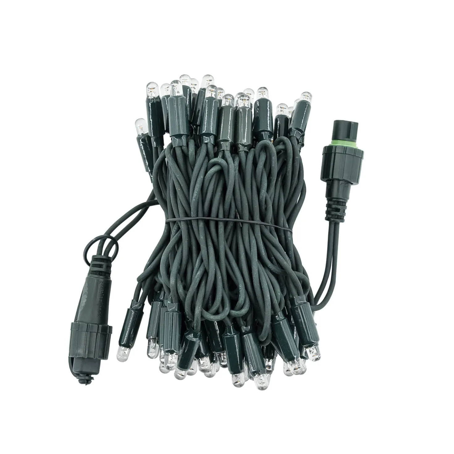 Catena Connect ProLine 36V, 5 m, 50 maxiled bianco caldo, cavo verde, prolungabile