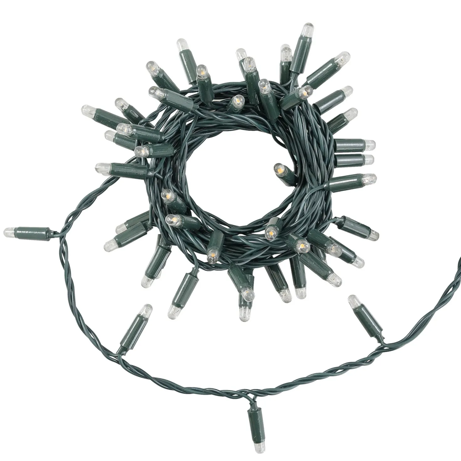 Catena Connect ProLine 36V, 5 m, 50 maxiled bianco caldo, cavo verde, prolungabile